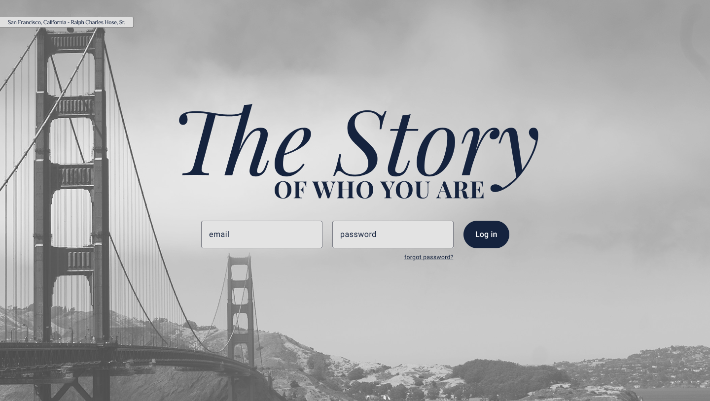 Rotating hero image 1 of 7: a black-and-white place tied to a specific ancestor.